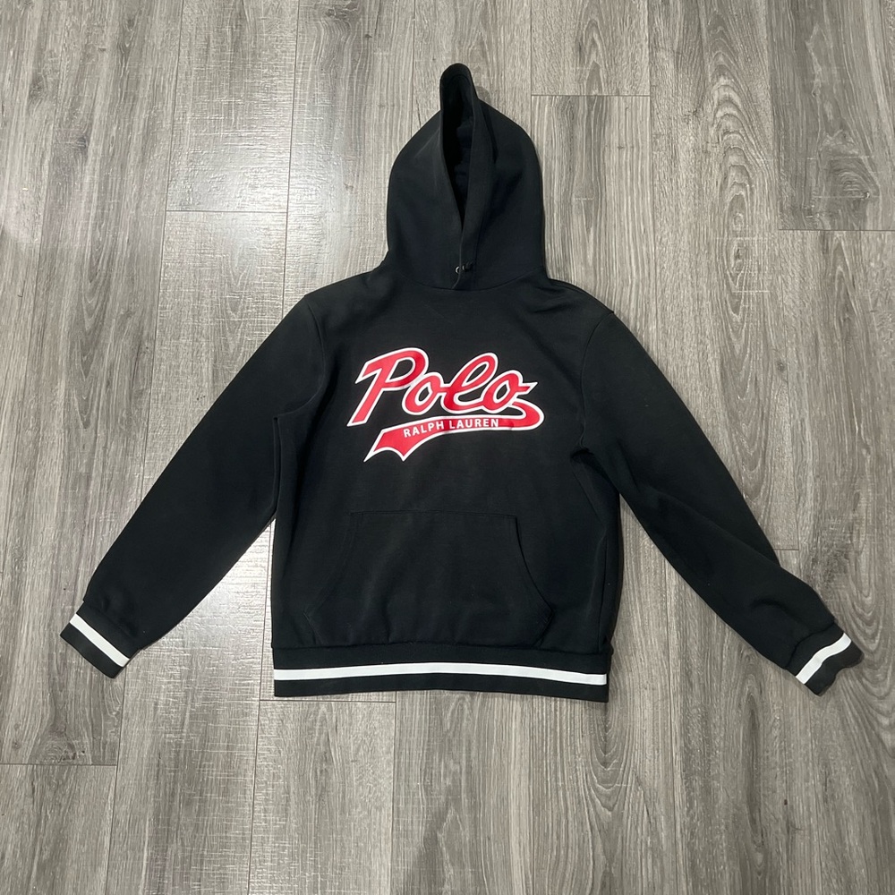 Polo by Ralph Lauren Black and Red Hoodie Sweater